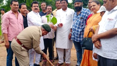 Photo of कृष्ण जन्माष्टमी में कृष्ण कुंज में हूवा वृक्षारोपण