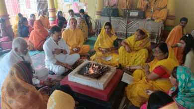 Photo of गायत्री मंदिर में नवमीं अनुष्ठान कार्यक्रम में शामिल हुए संसदीय सचिव
