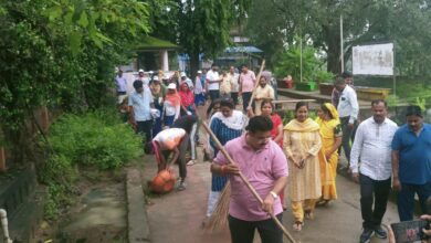 Photo of नगर निगम धमतरी द्वारा रजत जयंती एवं स्वच्छता ही सेवा अभियान के तहत “महा श्रमदान” का आयोजन