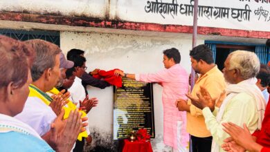 Photo of विधायक ओंकार साहू ने किया कमलवंशी कंवर समाज भवन के पास छाती में शेड निर्माण कार्य का भूमिपूजन