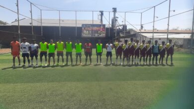 Photo of फूटबॉल मैच का शुभारंभ, मैदान पर पसीना बहा रहे हैं खिलाड़ी… रायपुर, कांकेर,चारामा, राजनांदगांव की टीम ले रही है भाग….